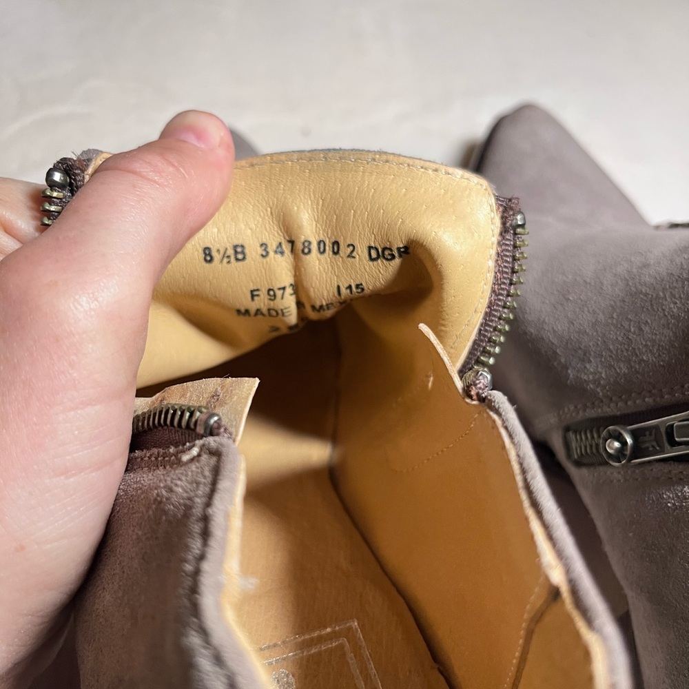 Frye Gray Suede Ankle Booties - Picture 6 of 6